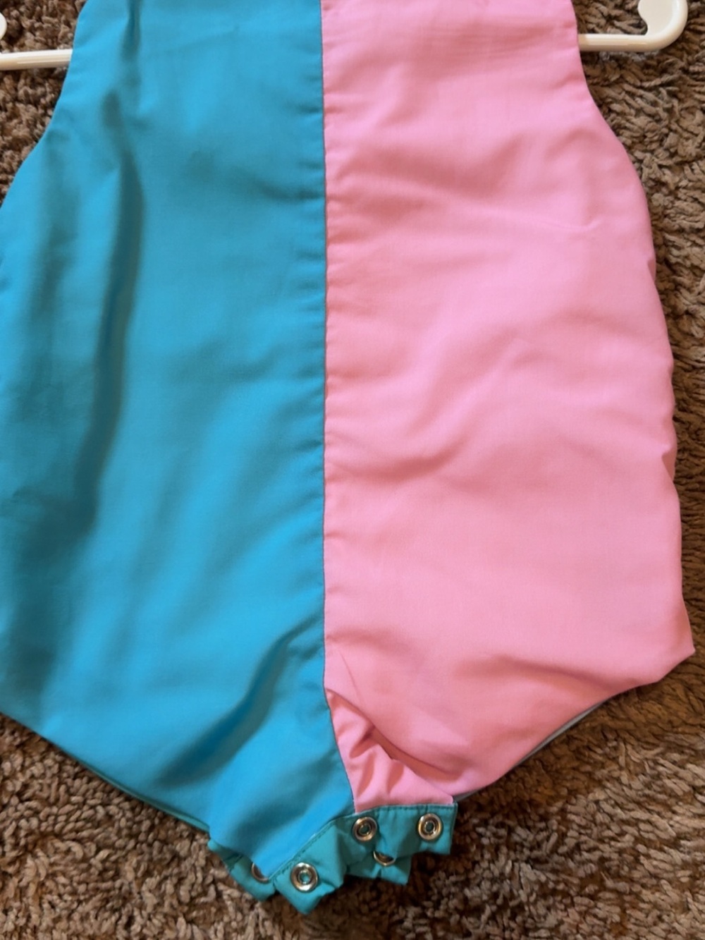 Kids Two-Tone Pink and Blue romper
